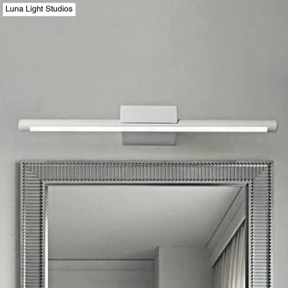 Modern White LED Vanity Lamp With Acrylic Shade