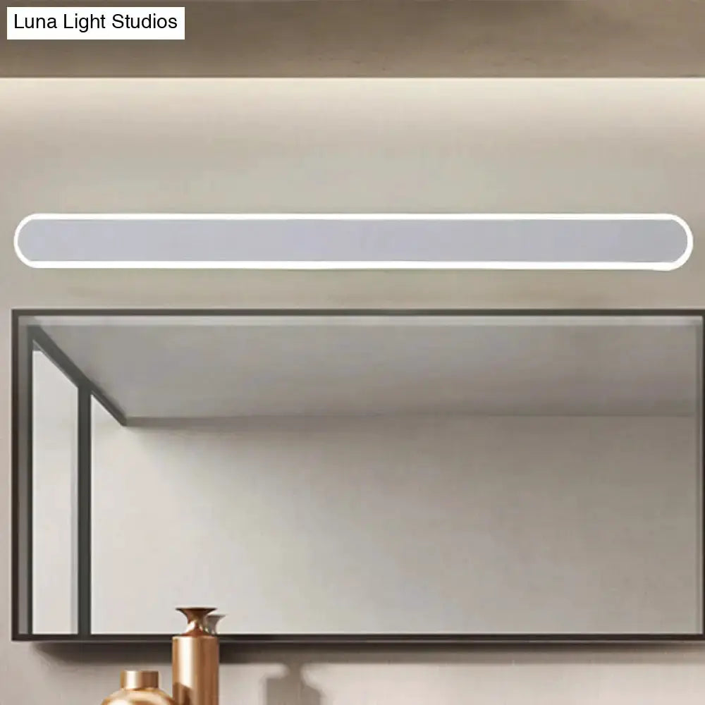 Modern white LED wall light bathroom mirror fixture by Decorbites on Tampa Home & Garden Store