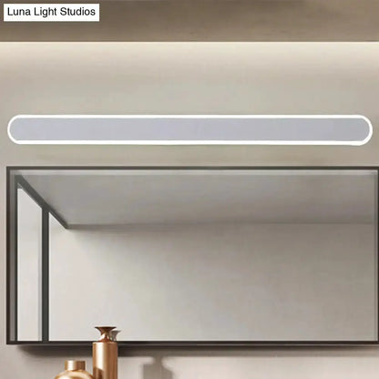 Modern white LED wall light bathroom mirror fixture by Decorbites on Tampa Home & Garden Store