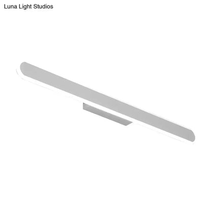 Decorbites modern white LED wall light for bathroom mirrors; slim, wall-mounted bar on Tampa Home & Garden Store