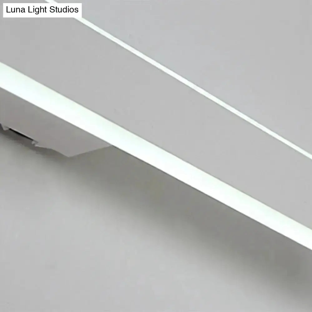 Modern white LED wall light fixture for bathroom mirror Decorbites on Tampa Home & Garden Store