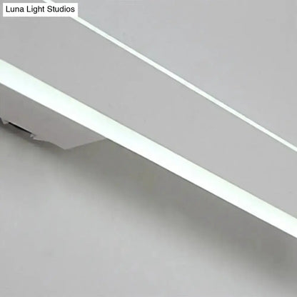 Modern white LED wall light fixture for bathroom mirror Decorbites on Tampa Home & Garden Store