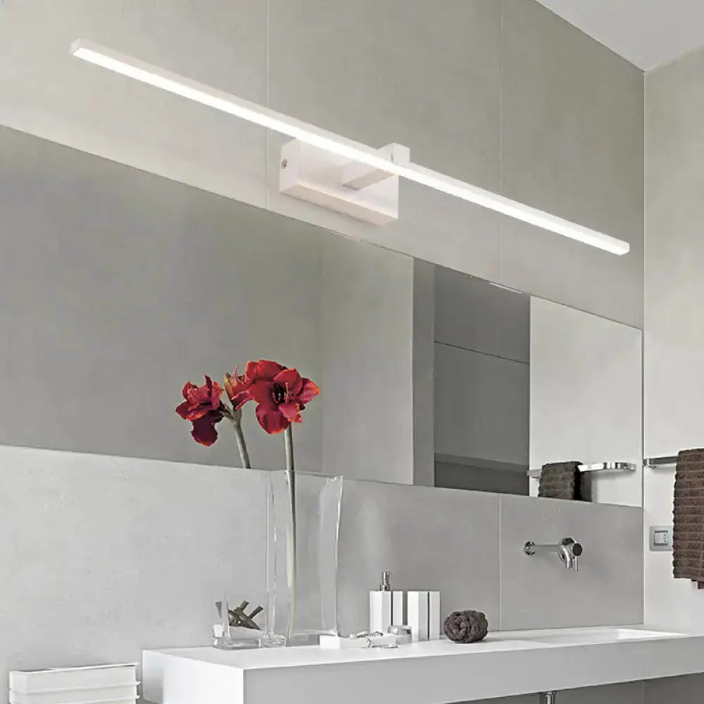 Modern White LED Wall Light for Bathroom Vanity
