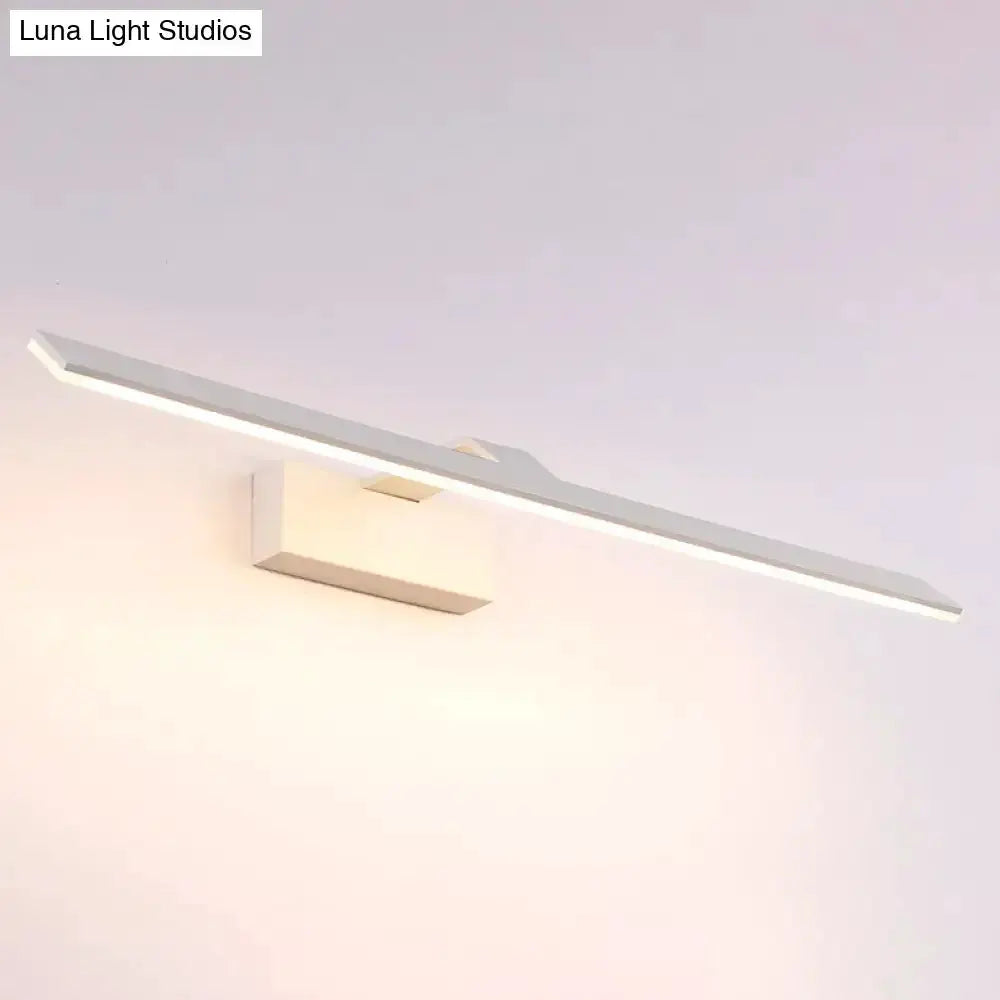 Modern White Led Wall Mount Light Bathroom Lamp