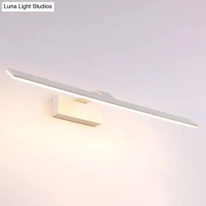 Modern White Led Wall Mount Light Bathroom Lamp