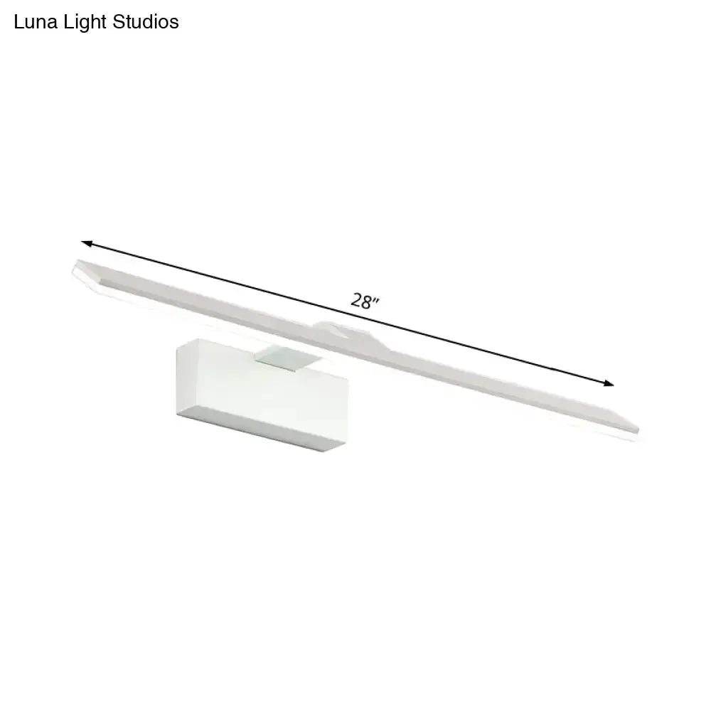 Modern White Led Wall Mount Light Bathroom Lamp