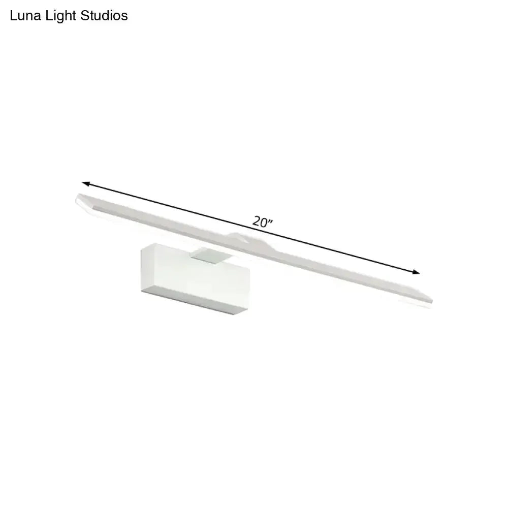 Modern White Led Wall Mount Light Bathroom Lamp