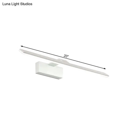 Modern White Led Wall Mount Light Bathroom Lamp