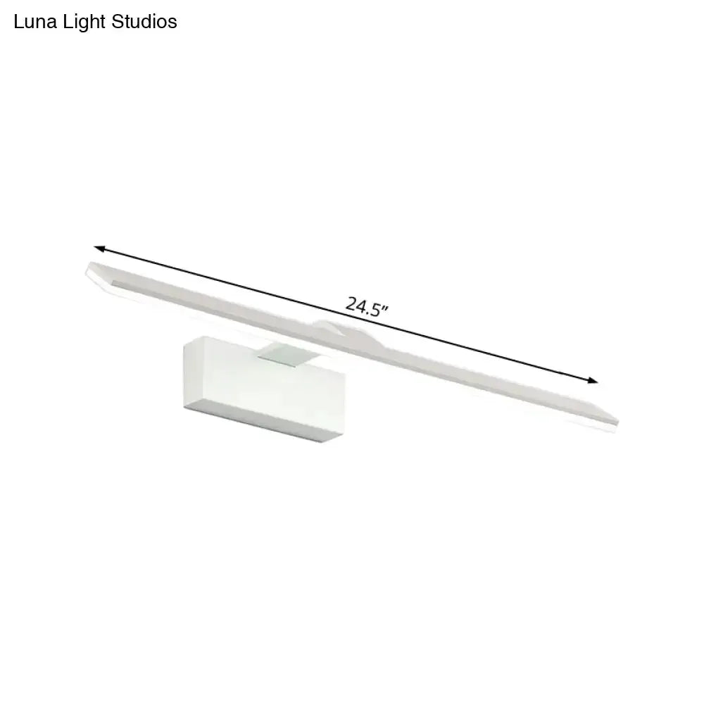 Modern White Led Wall Mount Light Bathroom Lamp