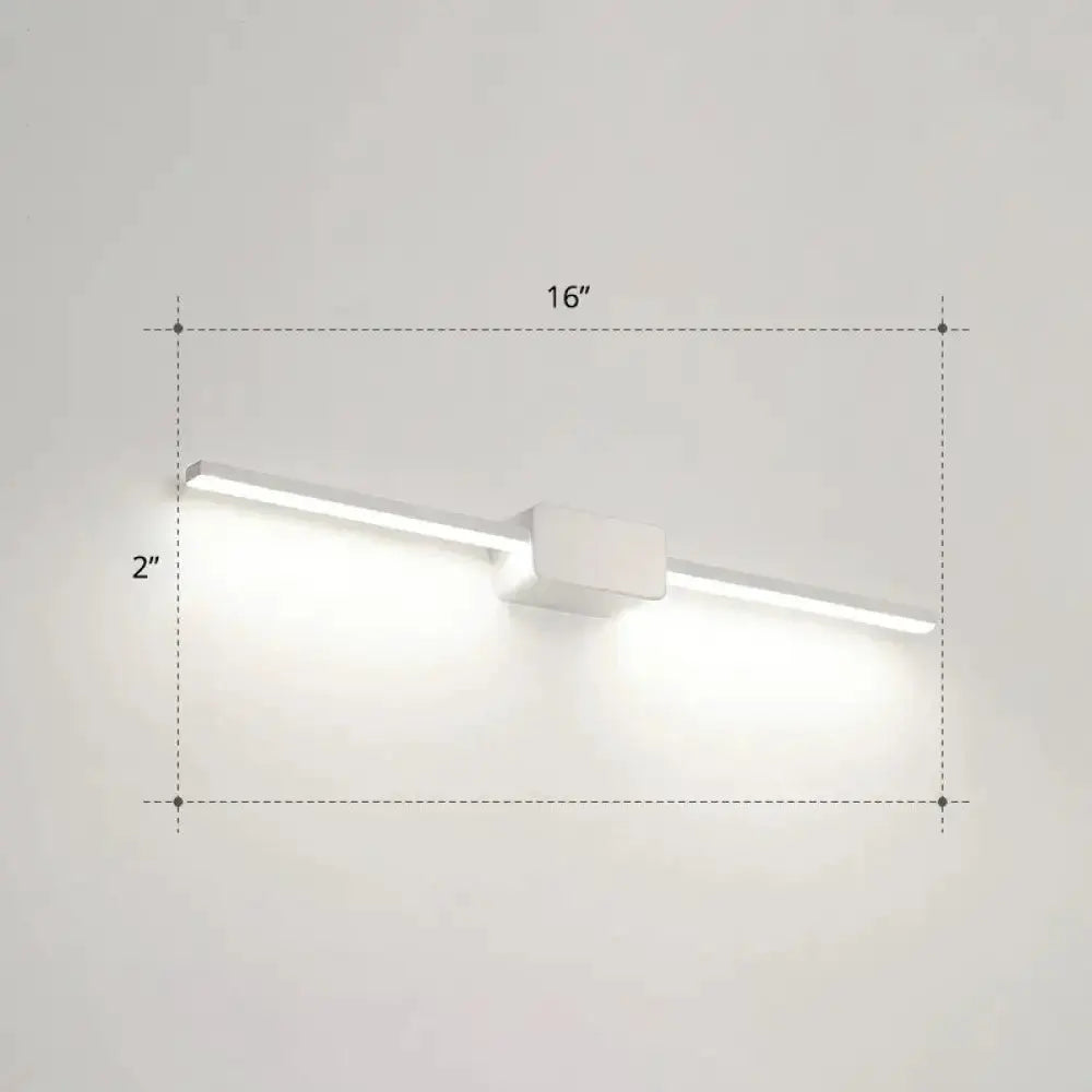 Modern White Led Wall Mount Bathroom Vanity Lamp