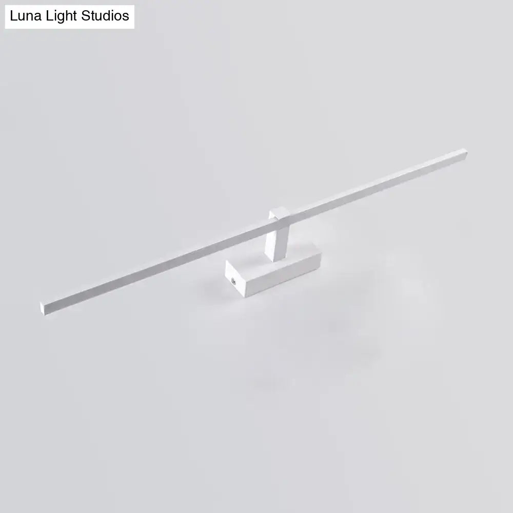 Modern white linear LED wall sconce bathroom mirror light by Decorbites on Tampa Home & Garden Store