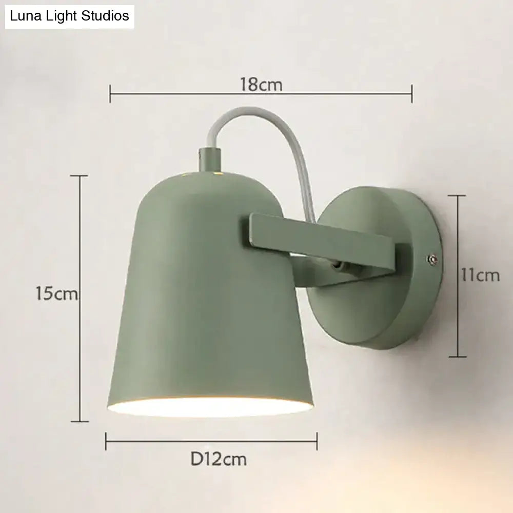 White Matte Adjustable Wall Lamp wall sconce with curved arm and round backplate on Tampa Home & Garden Store