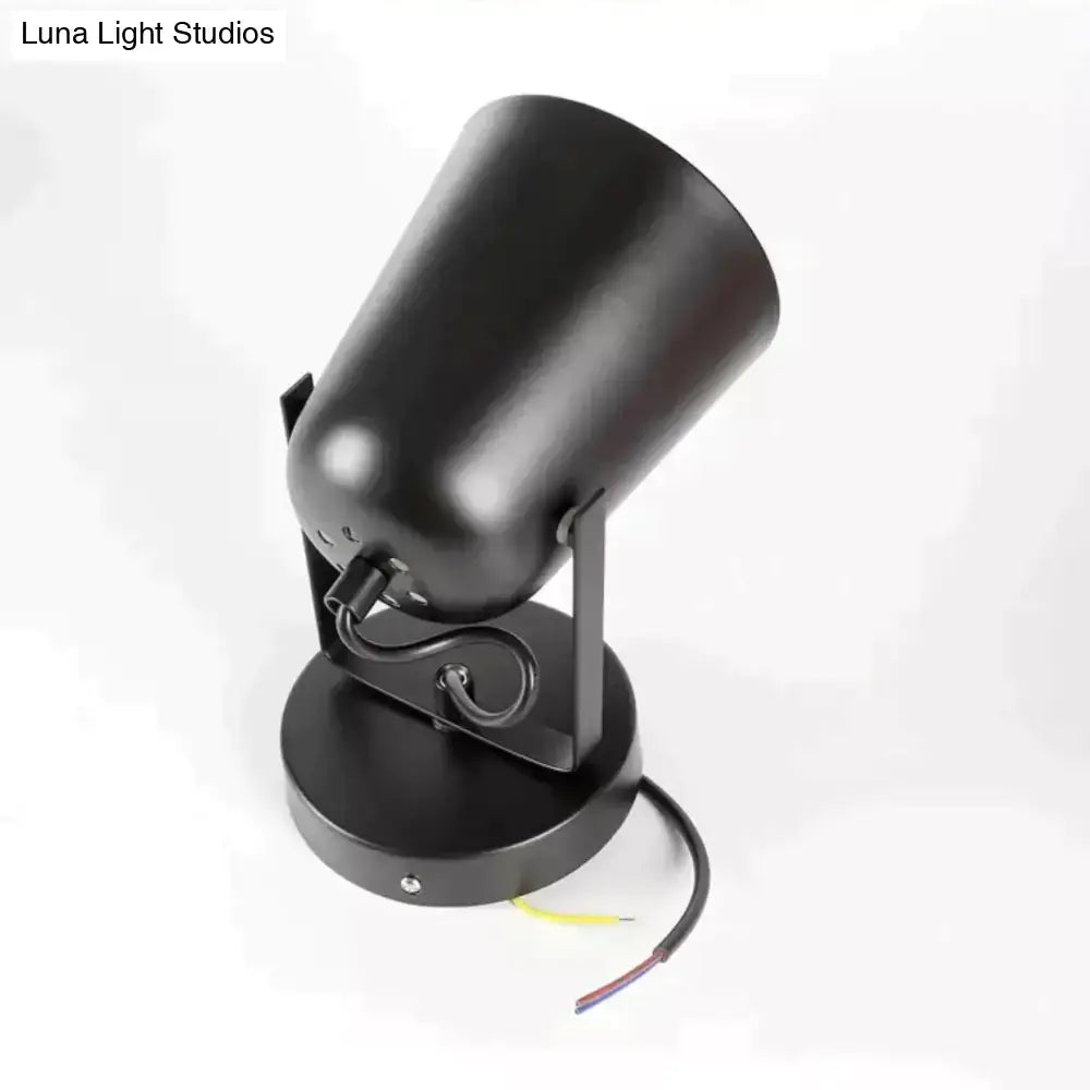 White Matte Adjustable Wall Lamp wall sconce by Decorbites with black metal shade and round base on Tampa Home & Garden Store