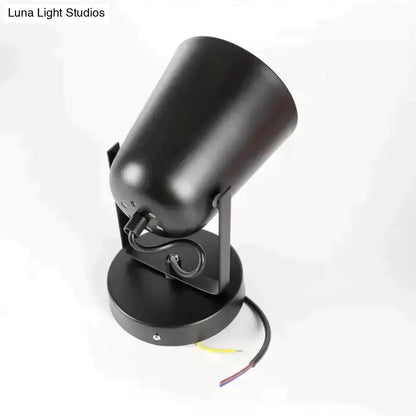 White Matte Adjustable Wall Lamp wall sconce by Decorbites with black metal shade and round base on Tampa Home & Garden Store