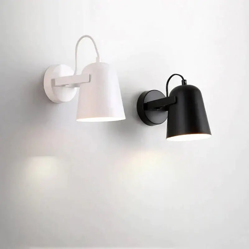 White Matte Adjustable Wall Lamp wall sconces, pair in white and black by Decorbites on Tampa Home & Garden Store