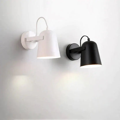White Matte Adjustable Wall Lamp wall sconces, pair in white and black by Decorbites on Tampa Home & Garden Store
