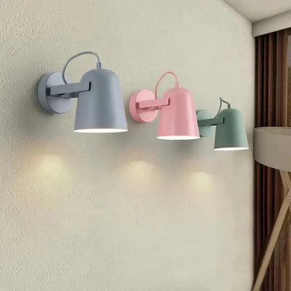 White Matte Adjustable Wall Lamp wall sconce trio in pastel colors by Decorbites mounted on wall on Tampa Home & Garden Store