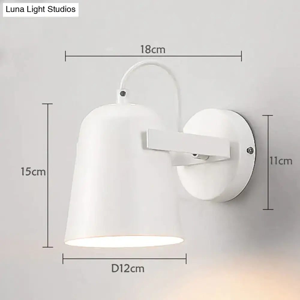White matte adjustable wall lamp by Decorbites with dome shade and adjustable arm on Tampa Home & Garden Store