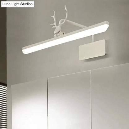 Modern white metal antler vanity wall lamp for bathroom Decorbites on Tampa Home & Garden Store