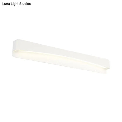 White LED rectangular wall sconce with frosted diffuser, Decorbites on Tampa Home & Garden Store