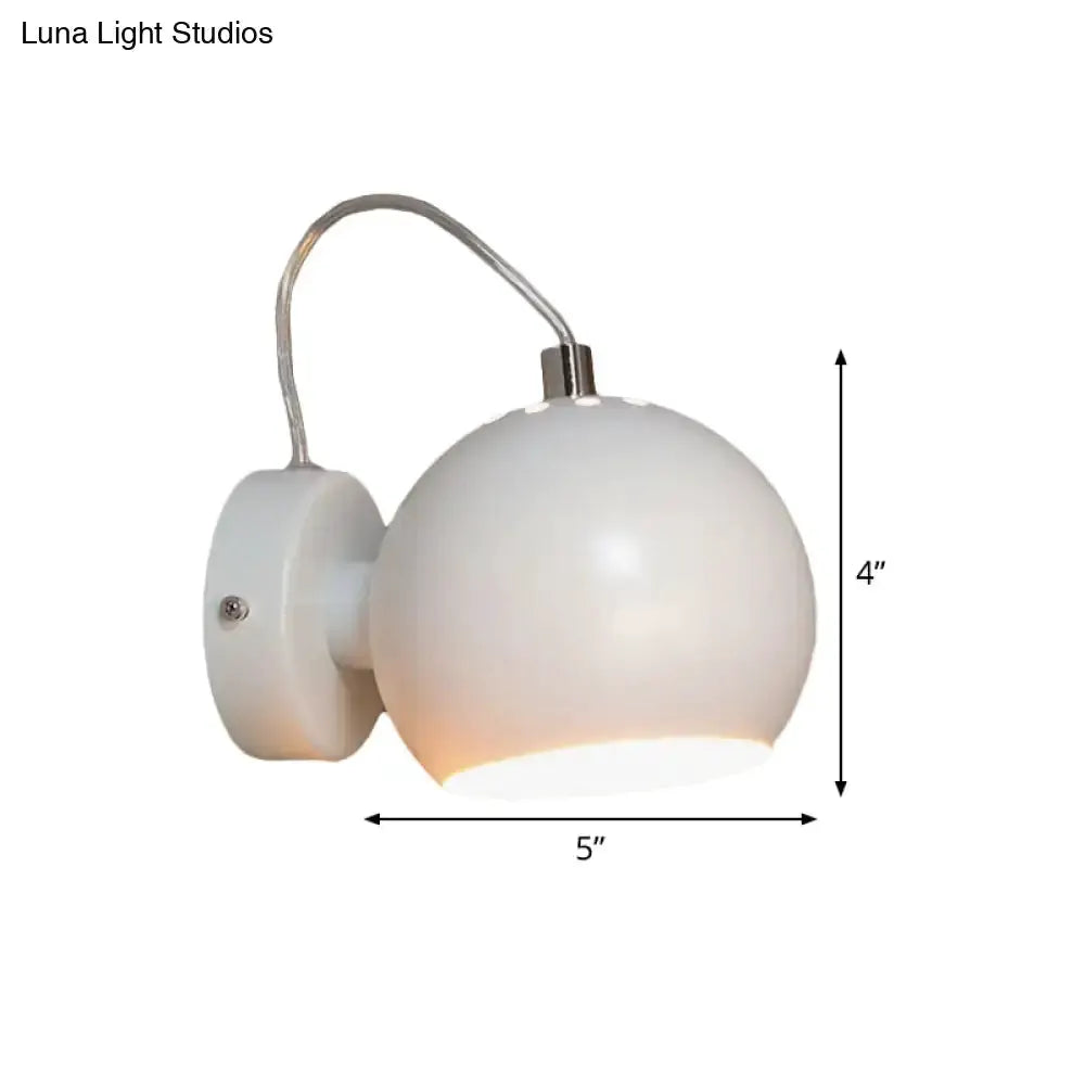 Modern white metal shade wall light Decorbites, 110–120V on Tampa Home & Garden Store