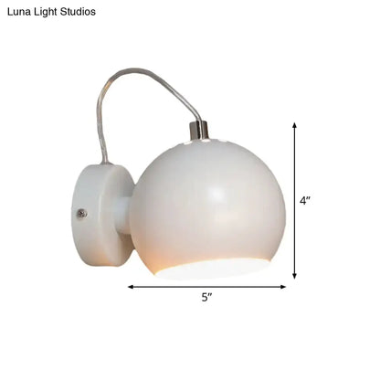 Modern white metal shade wall light Decorbites, 110–120V on Tampa Home & Garden Store