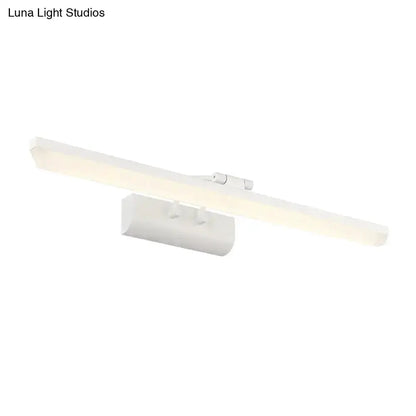 Modern White Cylinder Vanity Lamp Led Light