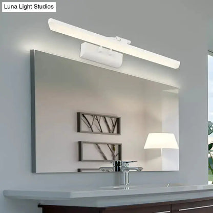 Modern White Cylinder Vanity Lamp Led Light