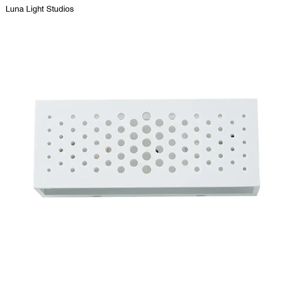White perforated laser-cut sconce by Decorbites, Home & Garden wall light on Tampa Home & Garden Store