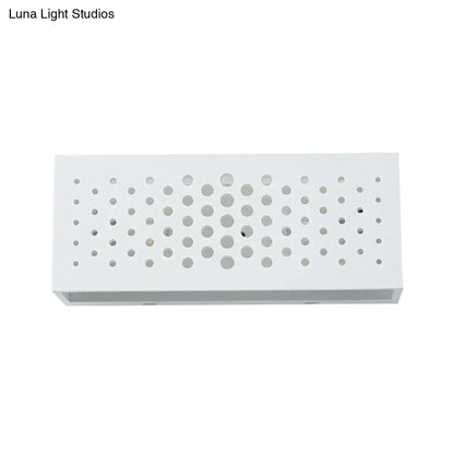 White perforated laser-cut sconce by Decorbites, Home & Garden wall light on Tampa Home & Garden Store