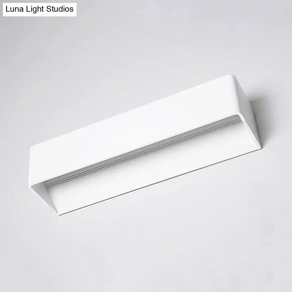 Gold rectangular wall lamp with white diffuser by Decorbites on Tampa Home & Garden Store