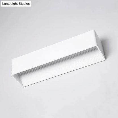 Gold rectangular wall lamp with white diffuser by Decorbites on Tampa Home & Garden Store