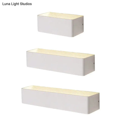 Decorbites Gold Rectangular Wall Lamp set of 3 with white body and gold slatted top on Tampa Home & Garden Store