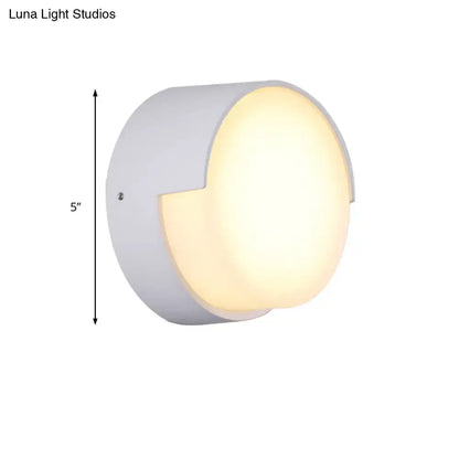 White rectangular metal acrylic wall light by Decorbites, modern wall sconce with warm glow on Tampa Home & Garden Store