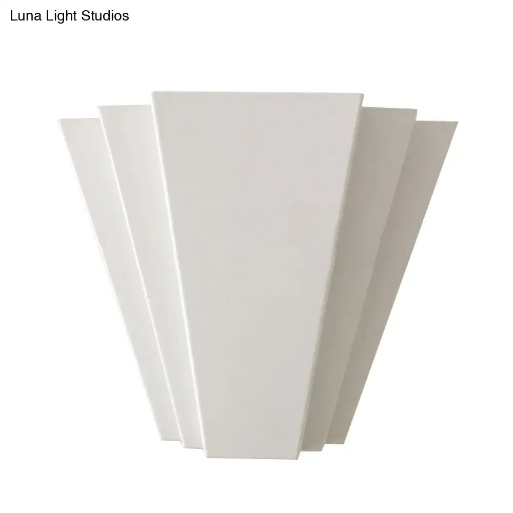White Sector Wall Sconce, multi-panel angular design by Decorbites on Tampa Home & Garden Store