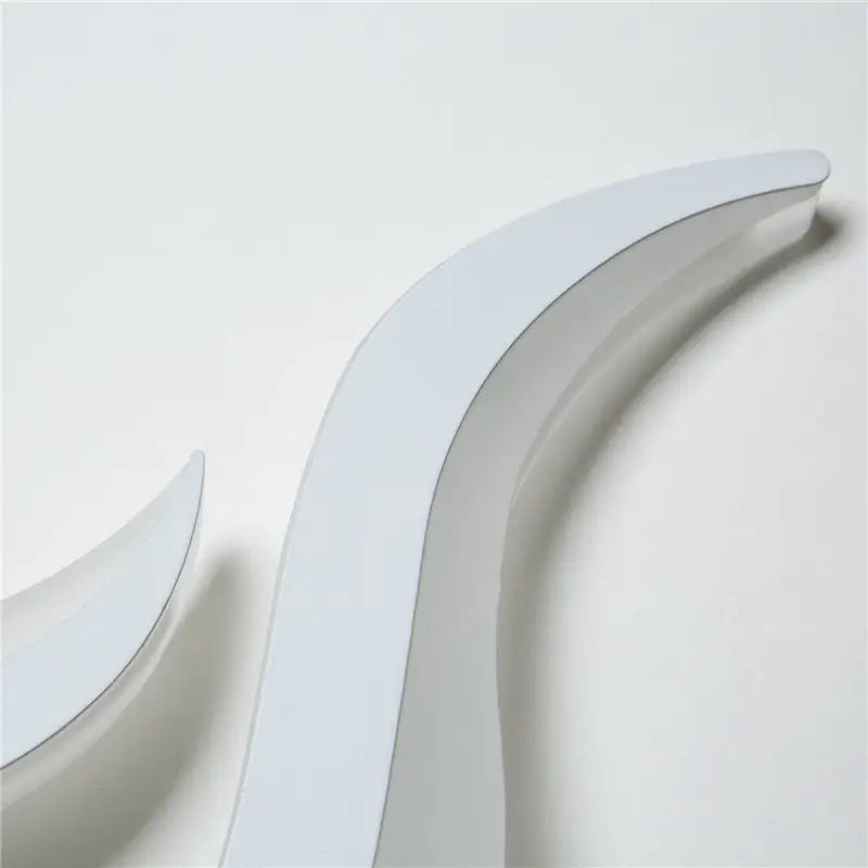 White Spiral LED Sconce by Decorbites, white curved metal wall light, pair on Tampa Home & Garden Store