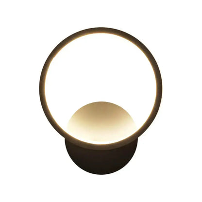 Modern White Square Bedside Wall Lamp for Bedroom