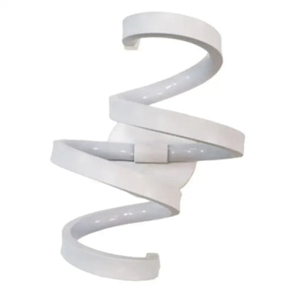 White Treble Clef Wall Sconce by Decorbites, spiral white metal decorative lighting on Tampa Home & Garden Store