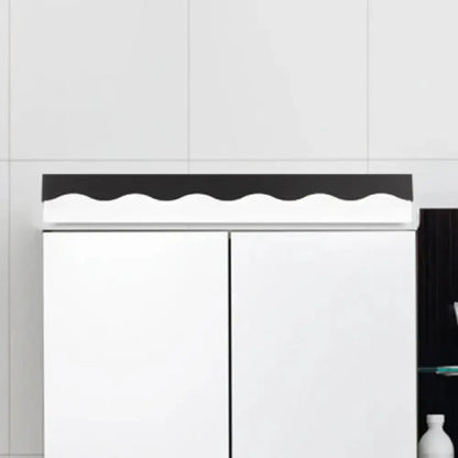Modern White Wave LED Vanity Light Fixture