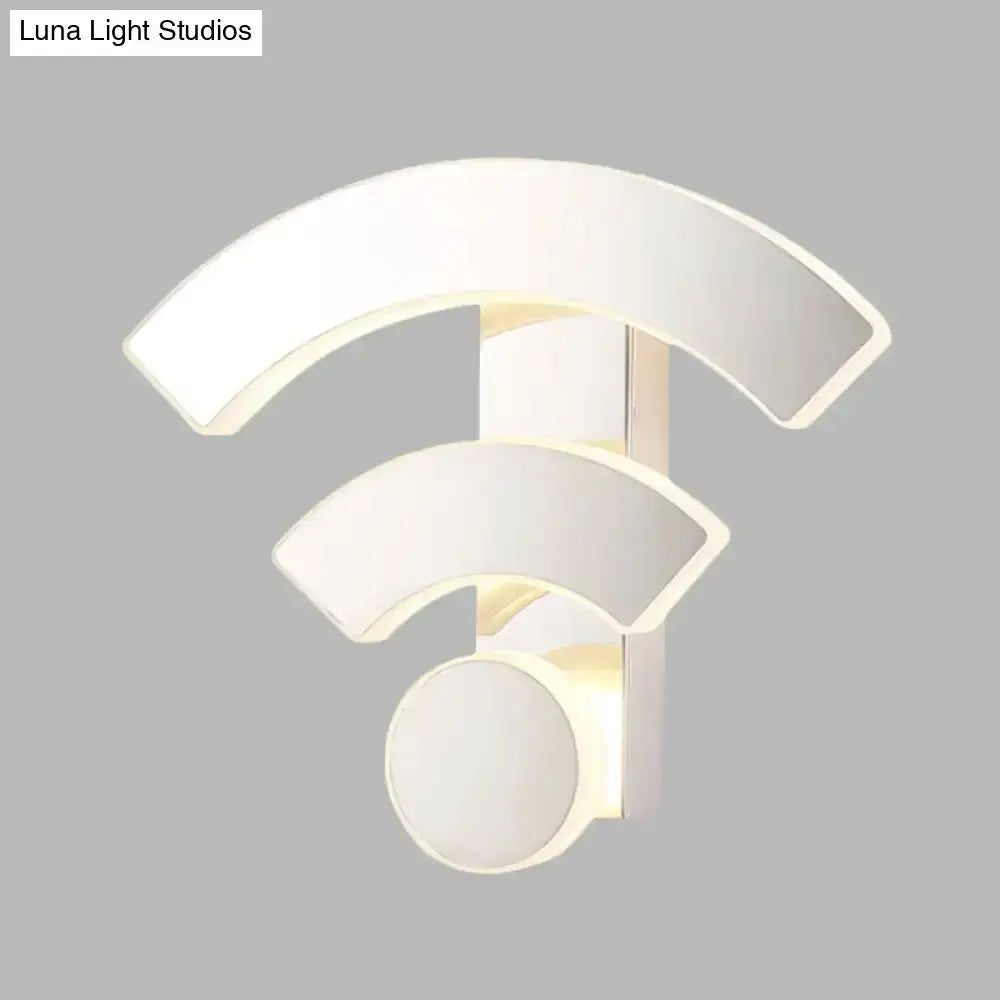 Modern White Wifi Led Wall Lamp Sconce Light