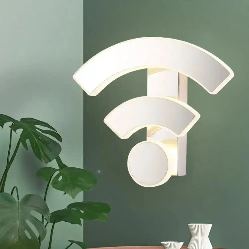 Modern White Wifi Led Wall Lamp Sconce Light