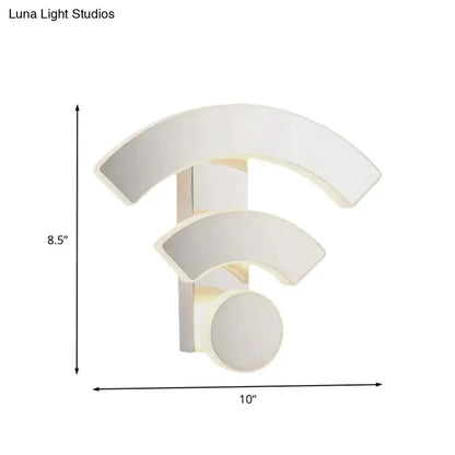 Modern White Wifi Led Wall Lamp Sconce Light