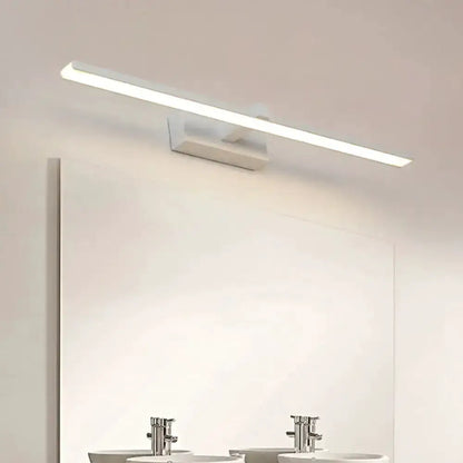 Modern White and Wood Led Wall Lamp For Vanity