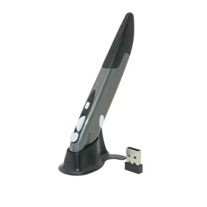 Stevvex wireless vertical pen mouse on stand with USB receiver, pen-shaped optical USB mouse on Tampa Home & Garden Store