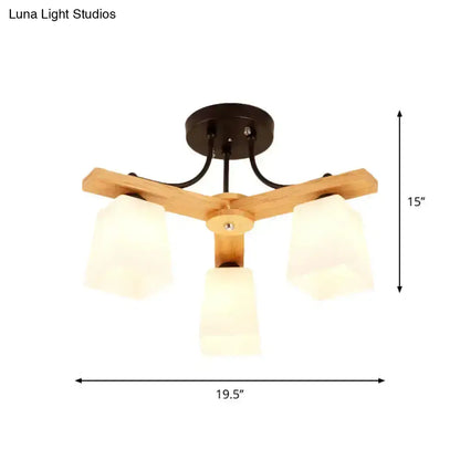 Black Milk Glass Light and Semi Flush Mount