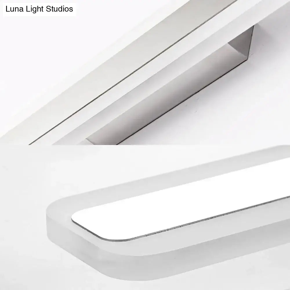 LED bathroom vanity light strip in modern yellow and gray with white housing on Tampa Home & Garden Store