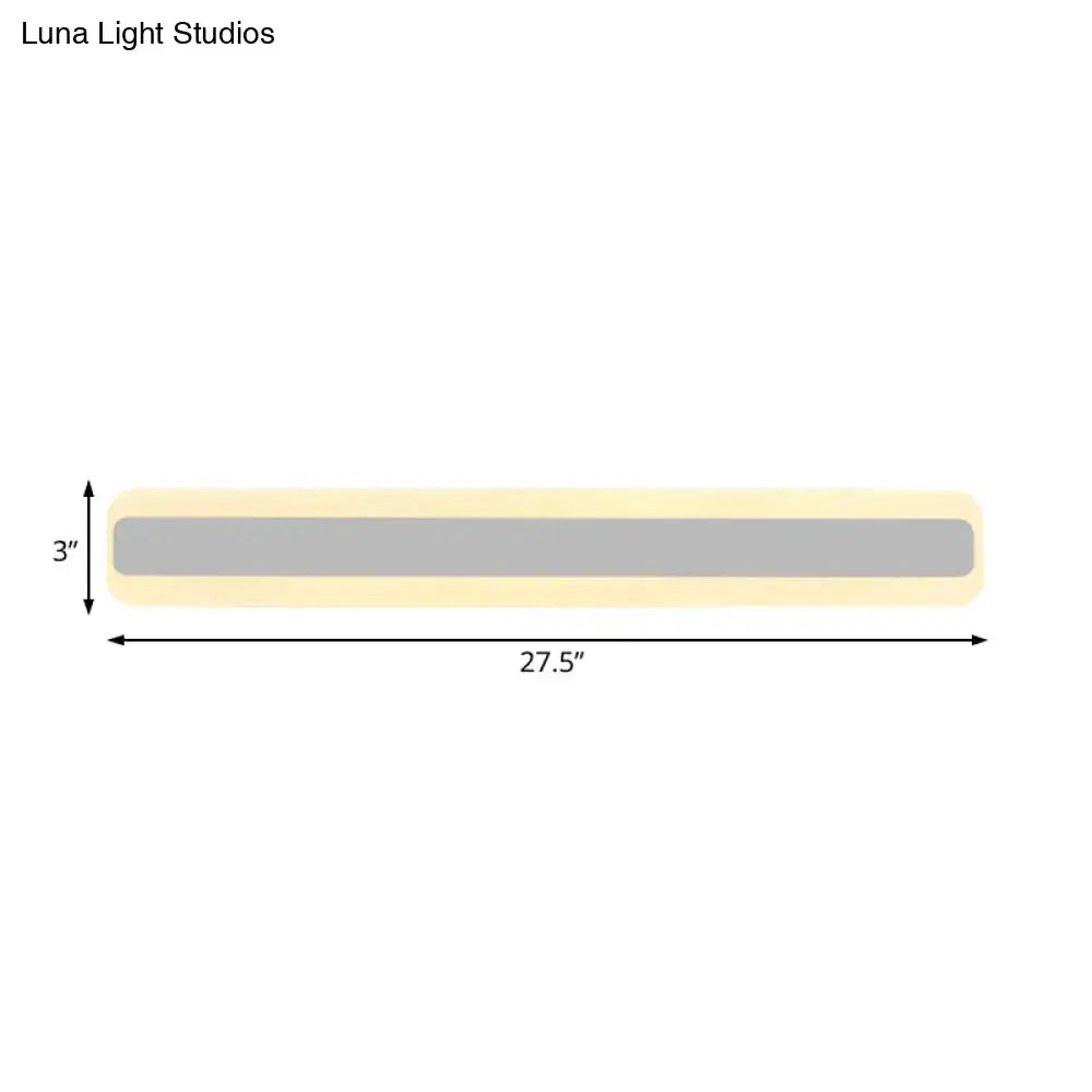 Decorbites bathroom vanity LED light strip, yellow and gray housing, 27.5 in long on Tampa Home & Garden Store