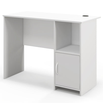 Escritorio moderno para computadora con gabinete - Blanco