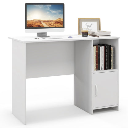 Escritorio moderno para computadora con gabinete - Blanco