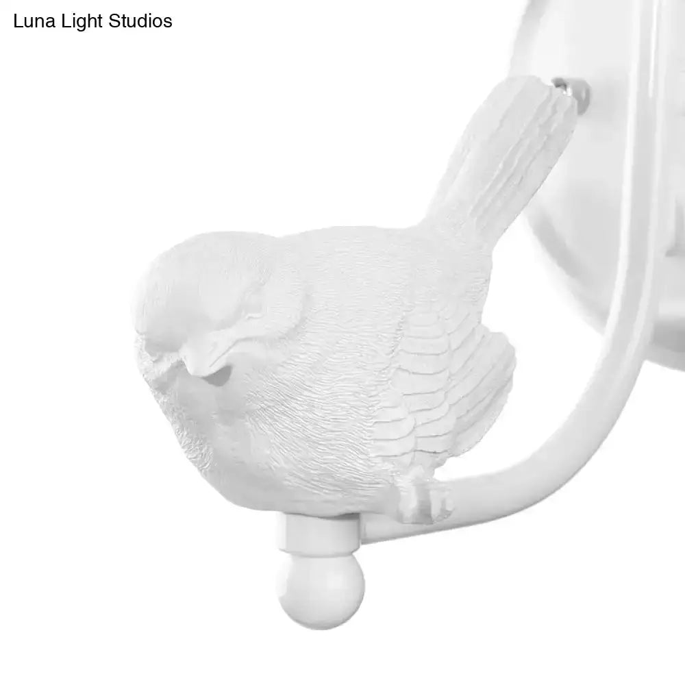 Bird cone wall lamp, white modernist sconce for bedroom by Decorbites on Tampa Home & Garden Store